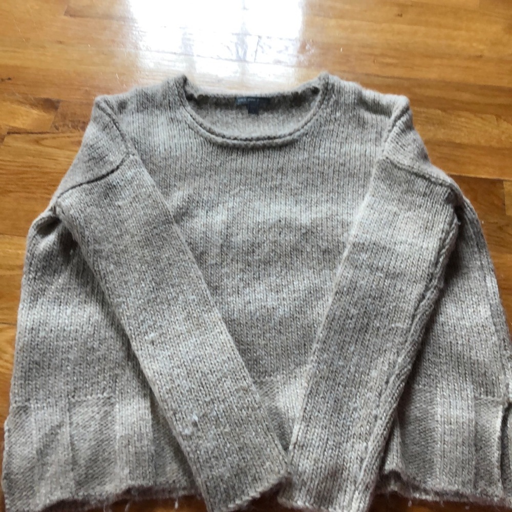 James Perse tan creme knit sweater